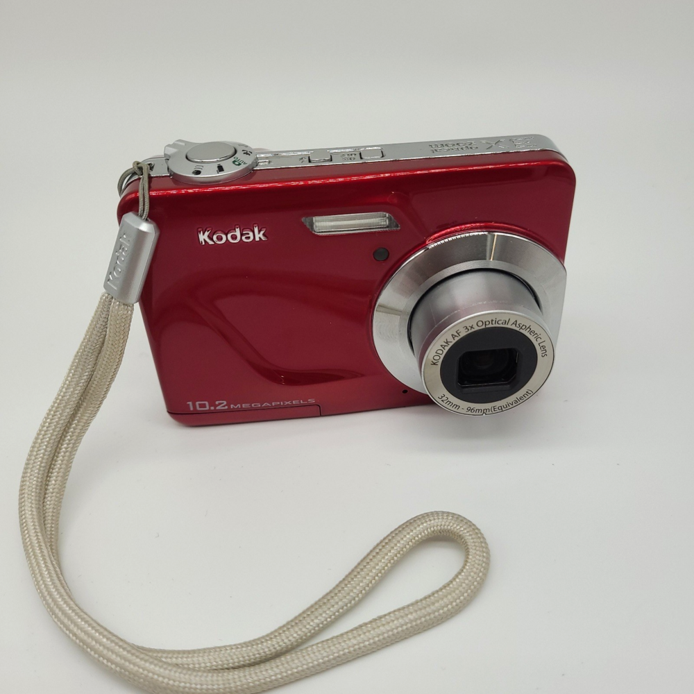 Kodak EasyShare C180 Red 10.2MP 3x Optical Zoom Camera Tested Y2K Digicam Strap